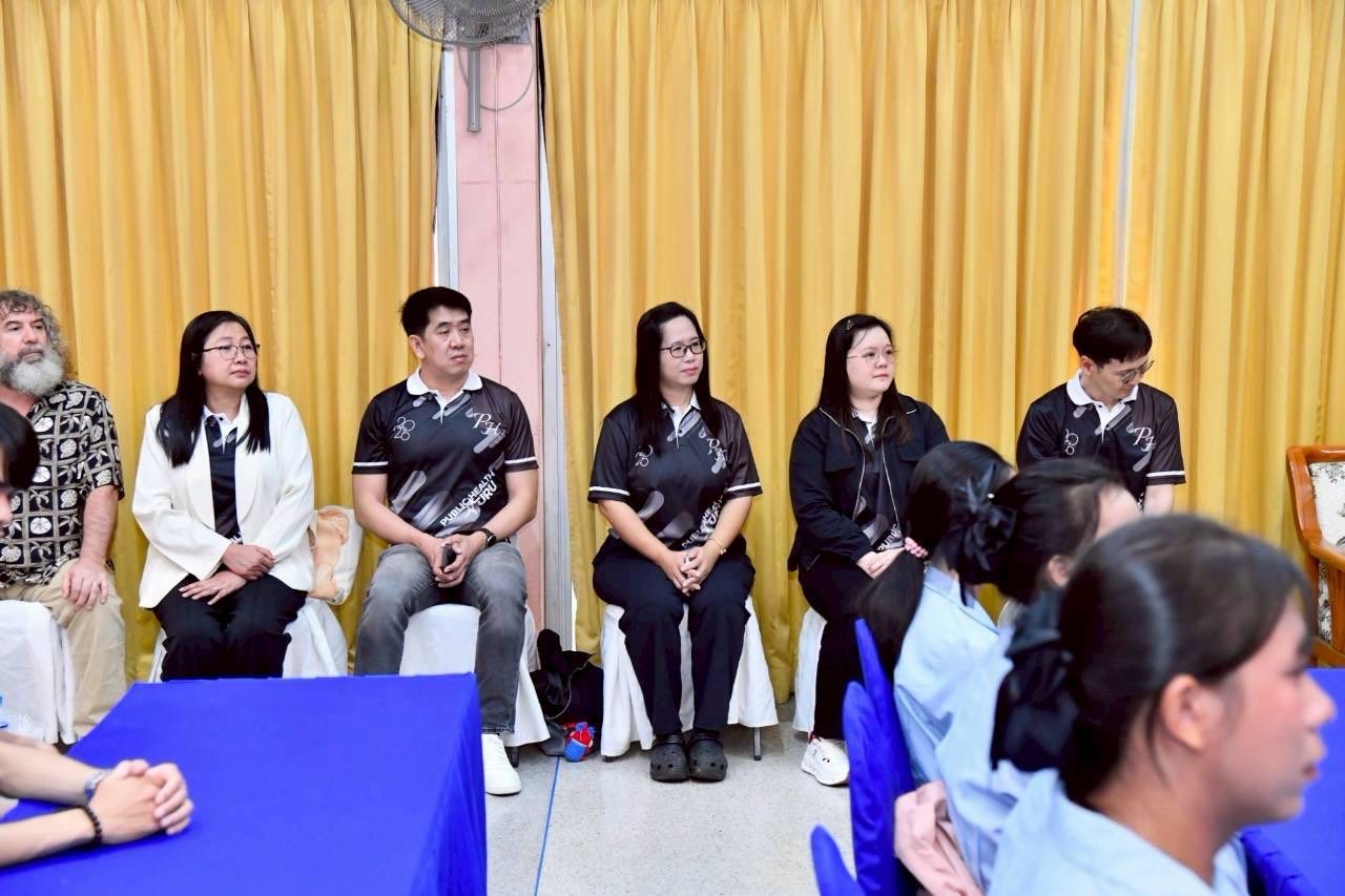 นักศึกษาหลักสูตรสาธารณสุขศาสตร์ ชั้นปีที่ 3 ศึกษาดูงานโครงการ 