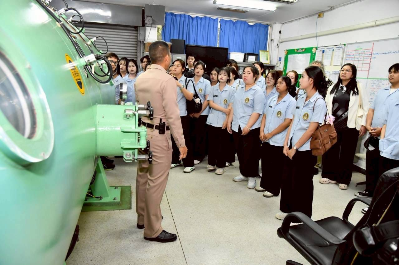 นักศึกษาหลักสูตรสาธารณสุขศาสตร์ ชั้นปีที่ 3 ศึกษาดูงานโครงการ 